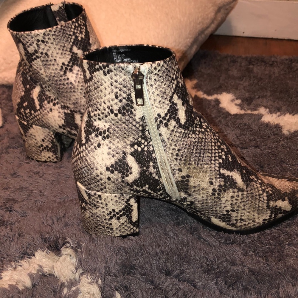 Steve Madden snakeskin boots!